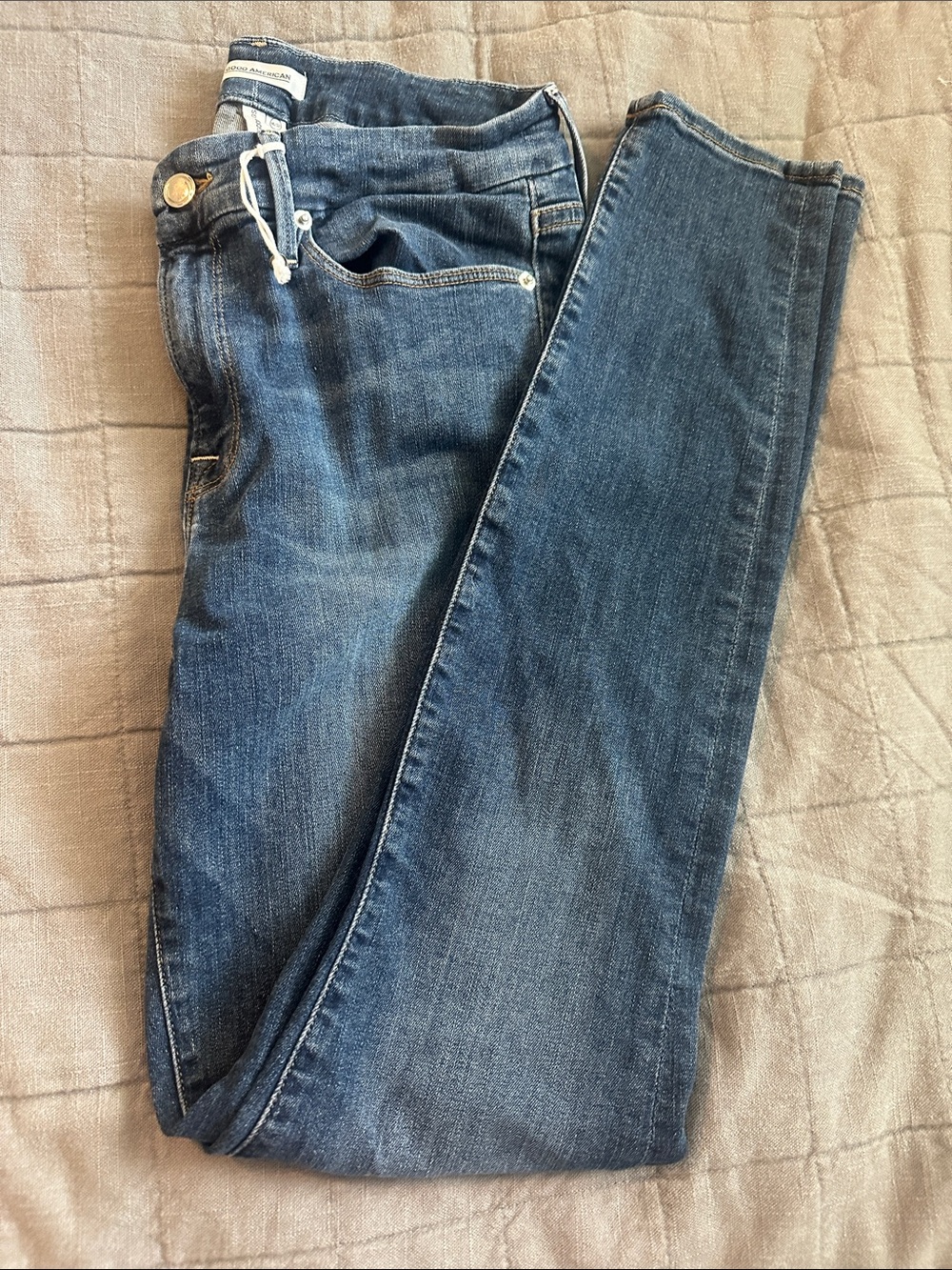 Good American Dark Blue Skinny Jeans - Classic Stretch Denim